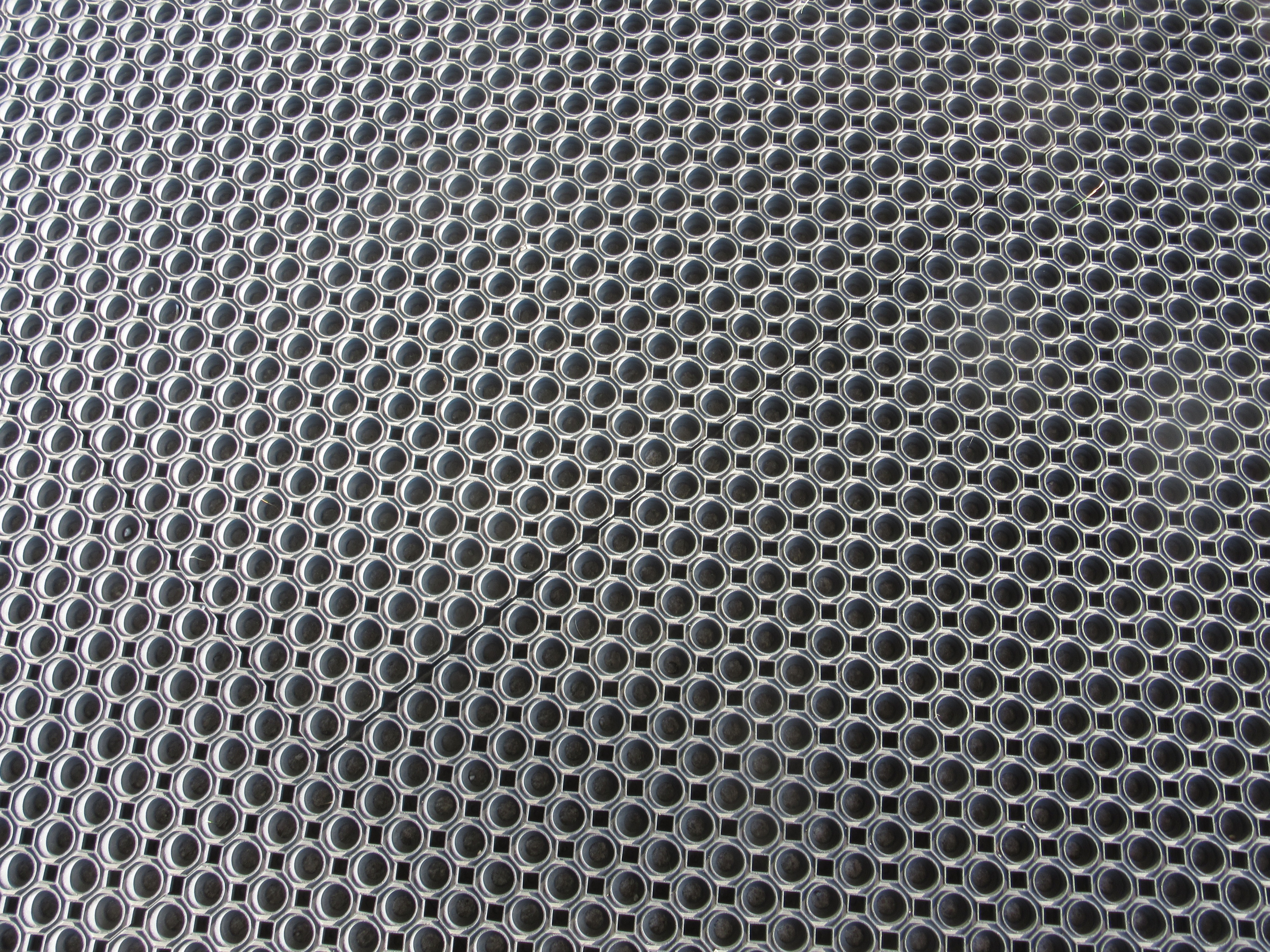Rubber, Grid, Regularly, Floor Mat, backgrounds, silver colored