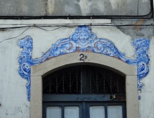 Door, Mosaic, Entrance, Tiles, Building, blue, built structure thumbnail