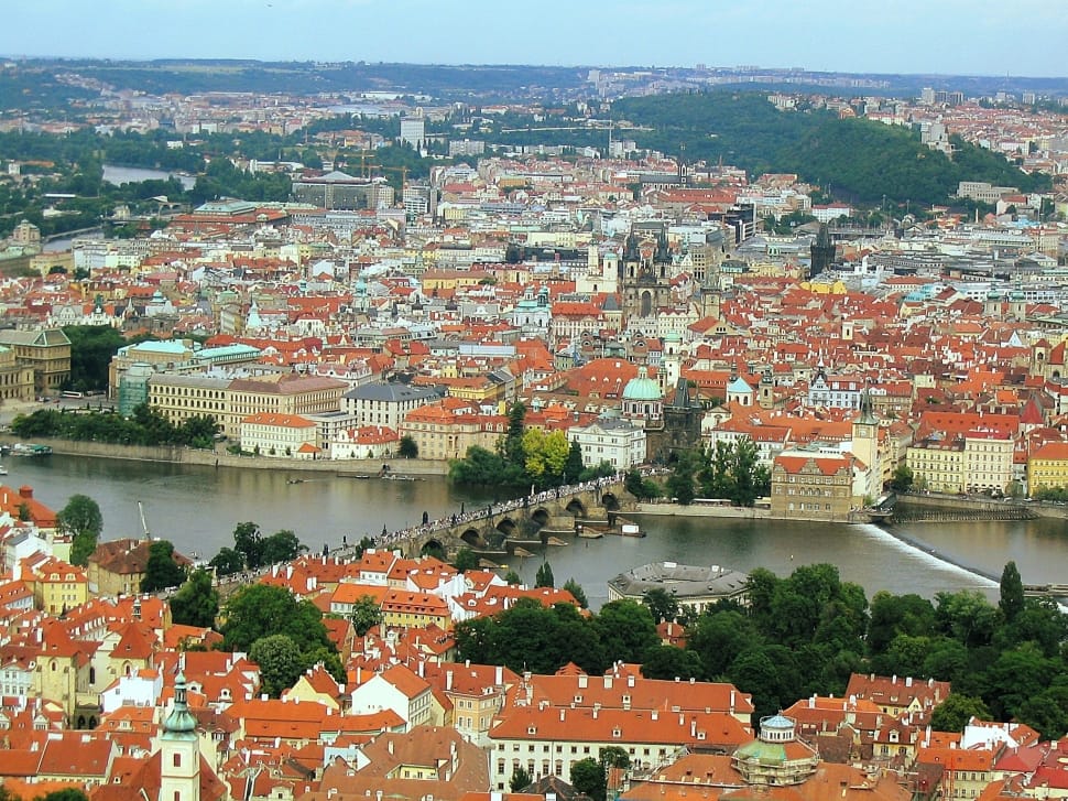 Prague, Charles Bridge, View, Capital, cityscape, architecture preview
