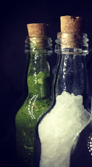 Salt, Herb, Bottle, Aromatherapy, Water, bottle, cork - stopper thumbnail
