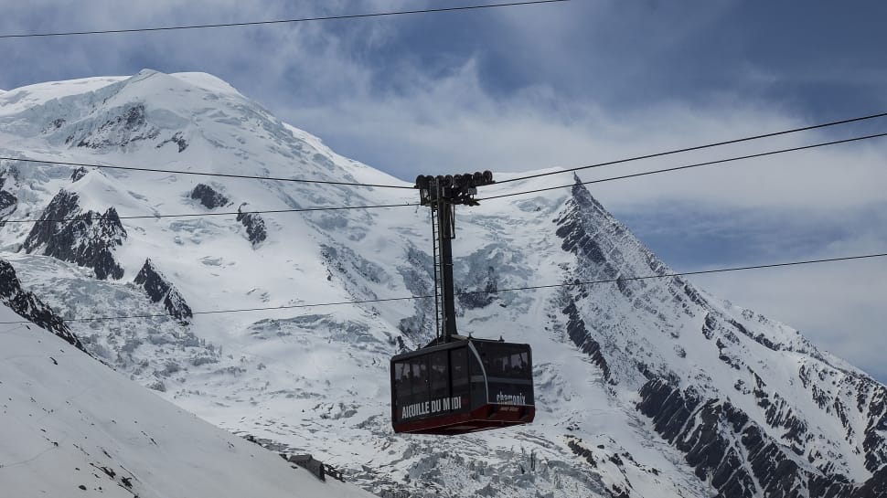 photo of cable car during winter season preview