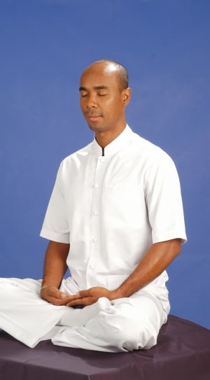 men's white button up t shirt thumbnail