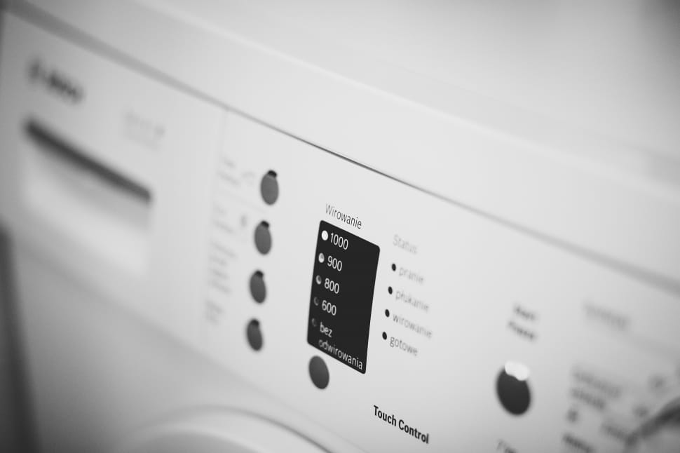 white front load washing machine preview