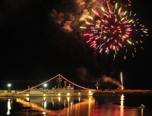Fireworks, Evening, Mayport, Night, night, firework display thumbnail