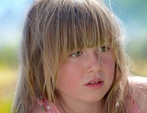 Girl, Human, Face, Person, View, Blond, children only, childhood thumbnail