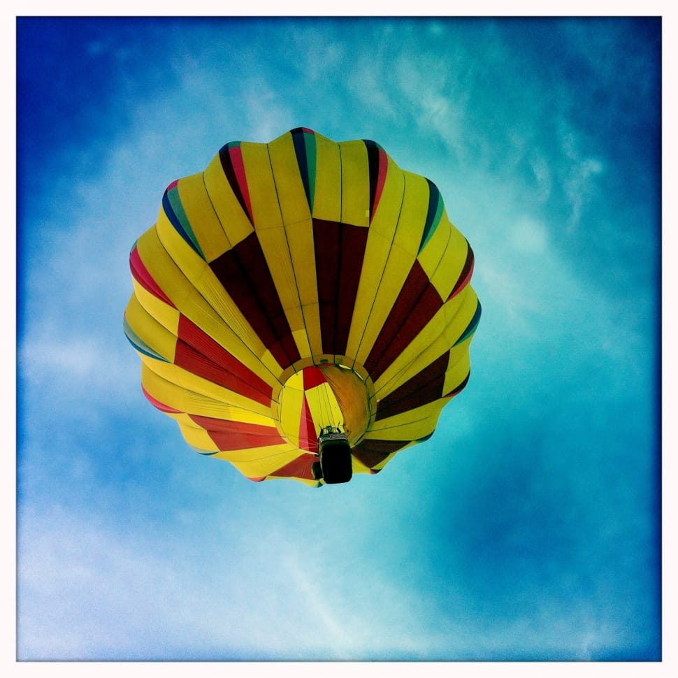 yellow red and black hot air balloon preview