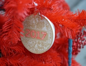 Christmas Tree, New Year'S Eve, 2017, red, celebration thumbnail