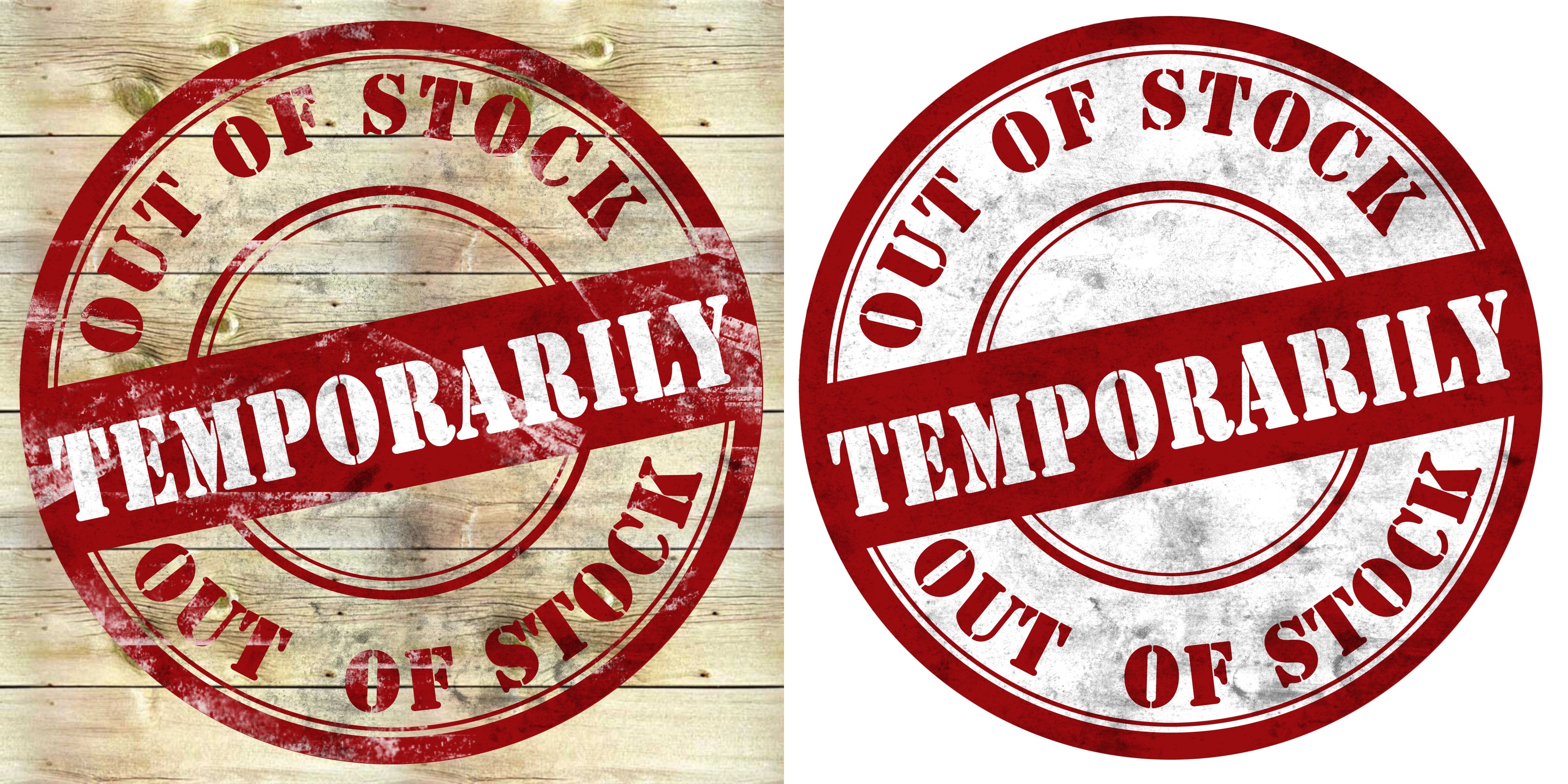 Stock, Out Of Stock, Stamp, Temporarily, text, red