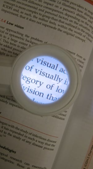 Low Vision, Magnifier, Optical, Tool, paper, no people thumbnail