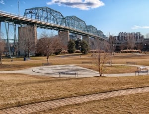 photo of a park near concrete bridge thumbnail