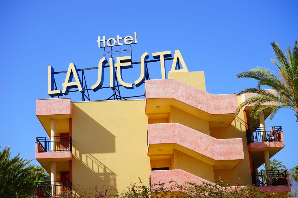 Building, Playa De Las Americas, Hotel, blue, architecture preview