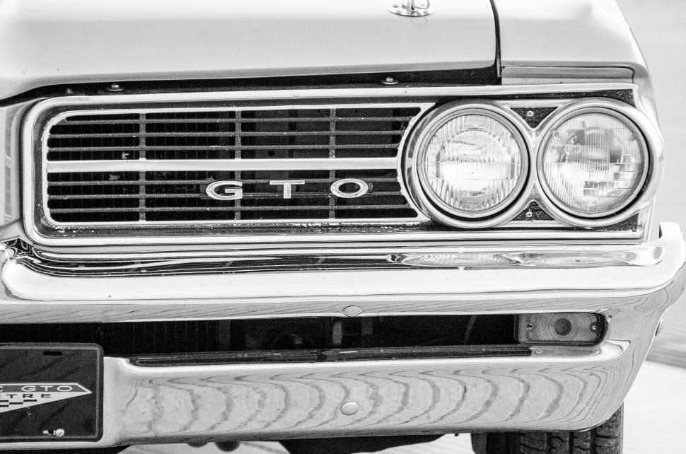 grayscale photo of GTO car preview