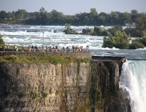 Border, Waterfall, Niagara Falls, water, river thumbnail
