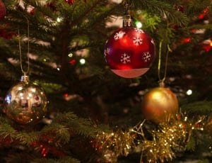 Decoration, Christmas Baubles, christmas, christmas tree thumbnail