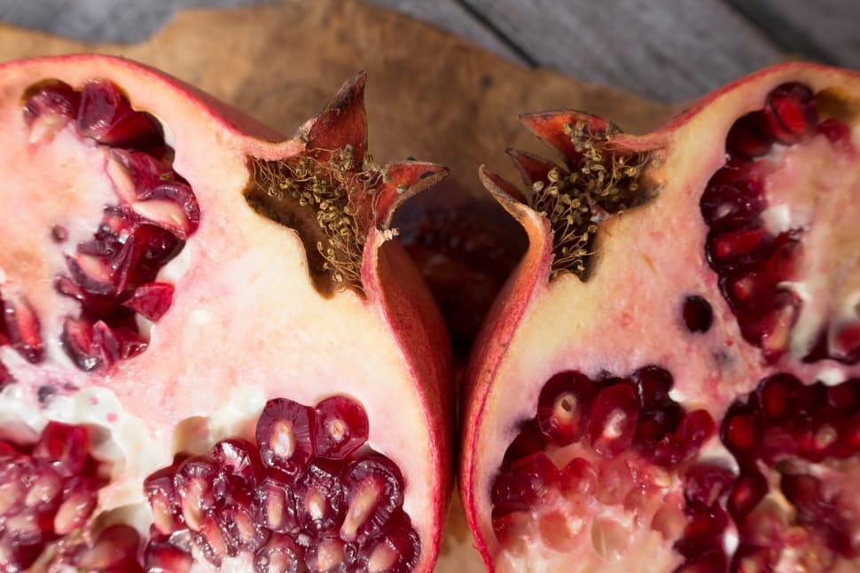 Fruit, Red, Pomegranate, Sliced, food and drink, pomegranate preview