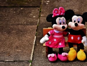 mickey and minnie mouse plush toy thumbnail