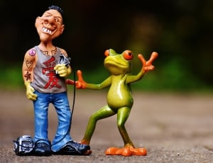 frog and male cartoon character thumbnail