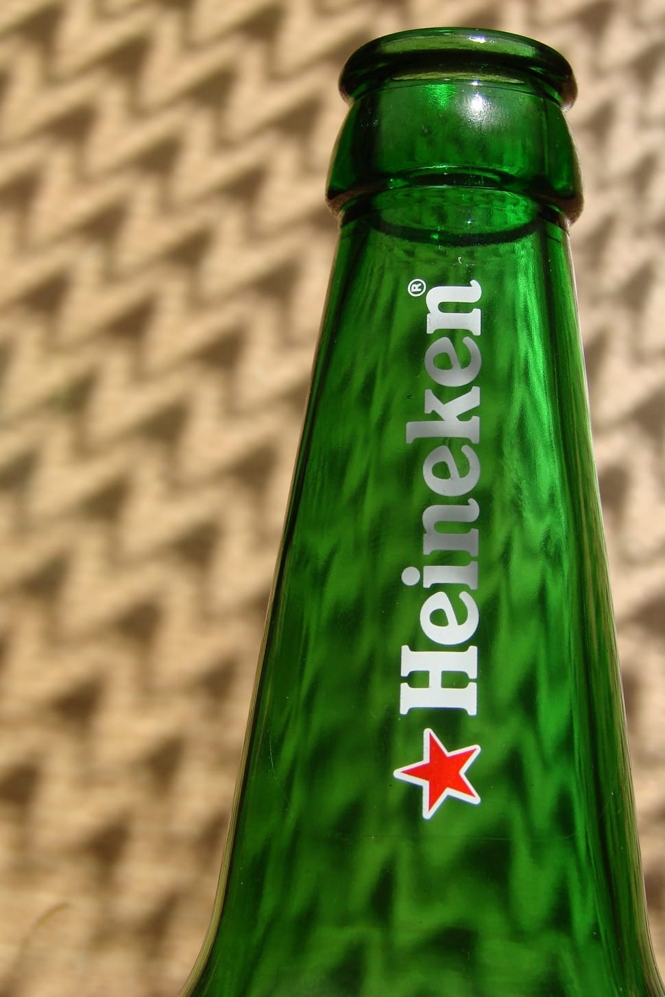 green heineken bottle preview