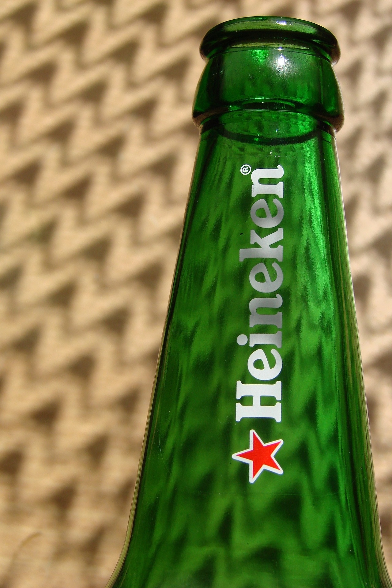 green heineken bottle