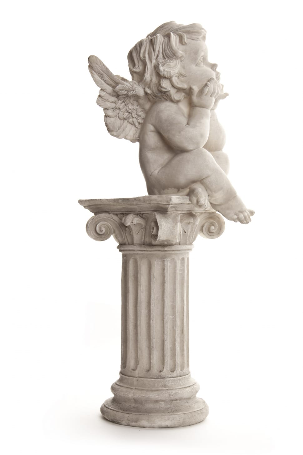cherub on pillar statue preview