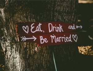 eat drink and be married wood signage thumbnail