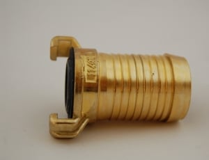 Plug, Geka, Brass, single object, studio shot thumbnail