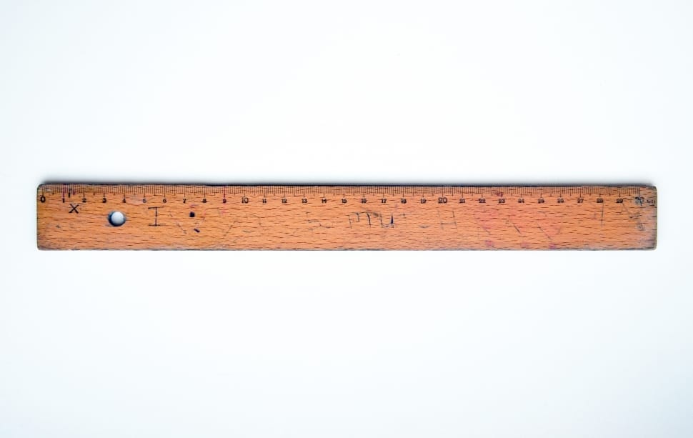 brown wooden ruler preview