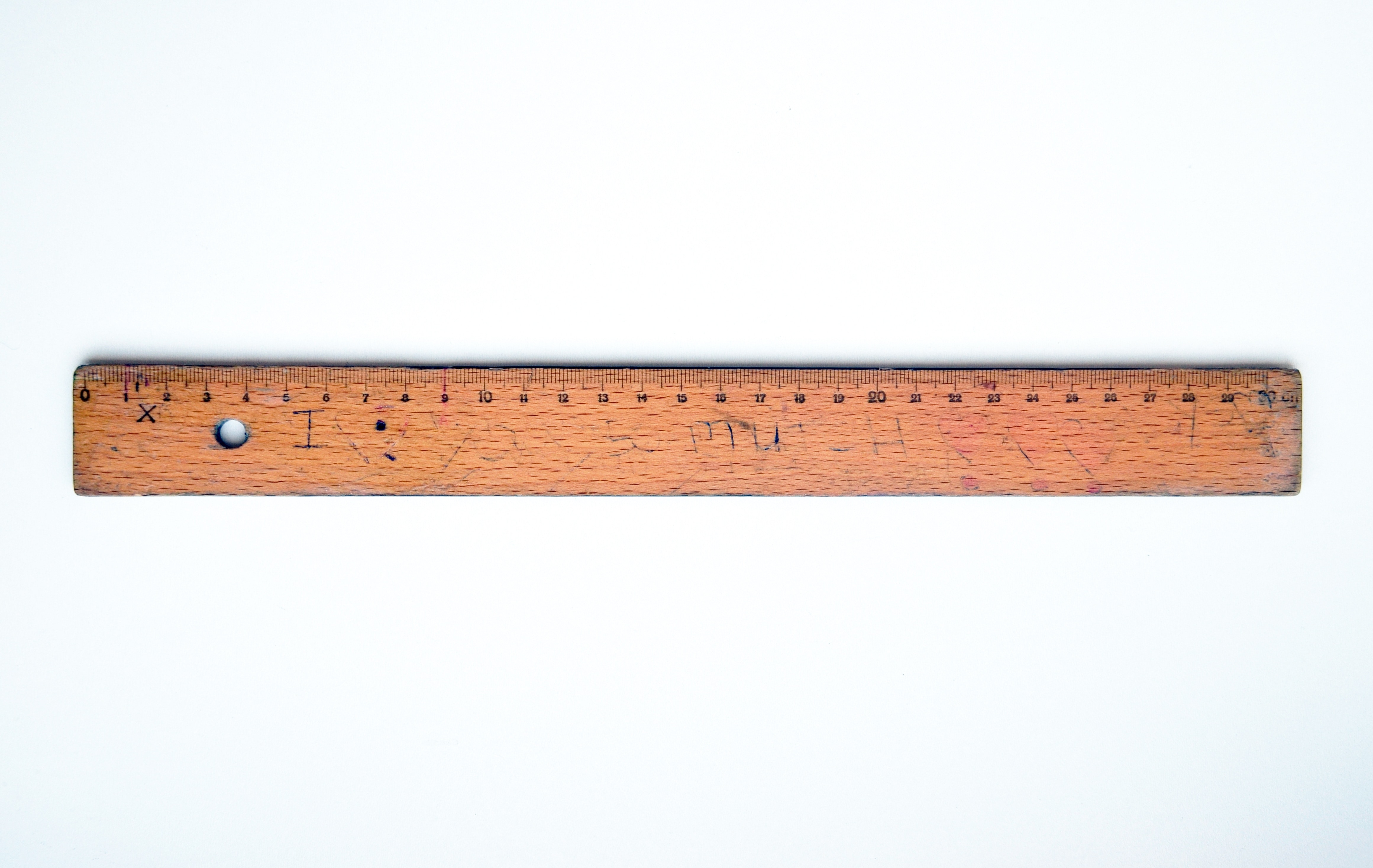 brown wooden ruler