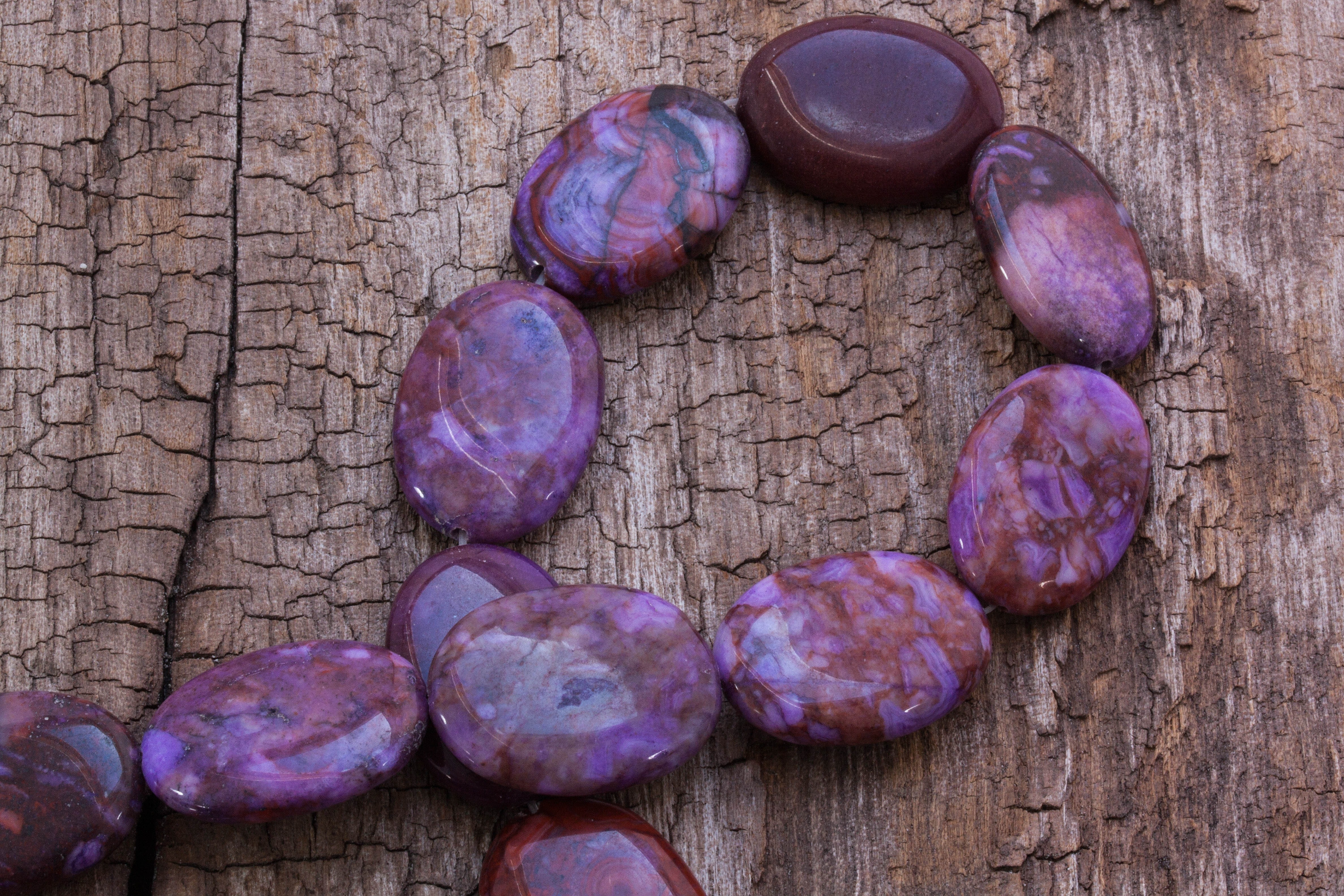 purple bead jewelry