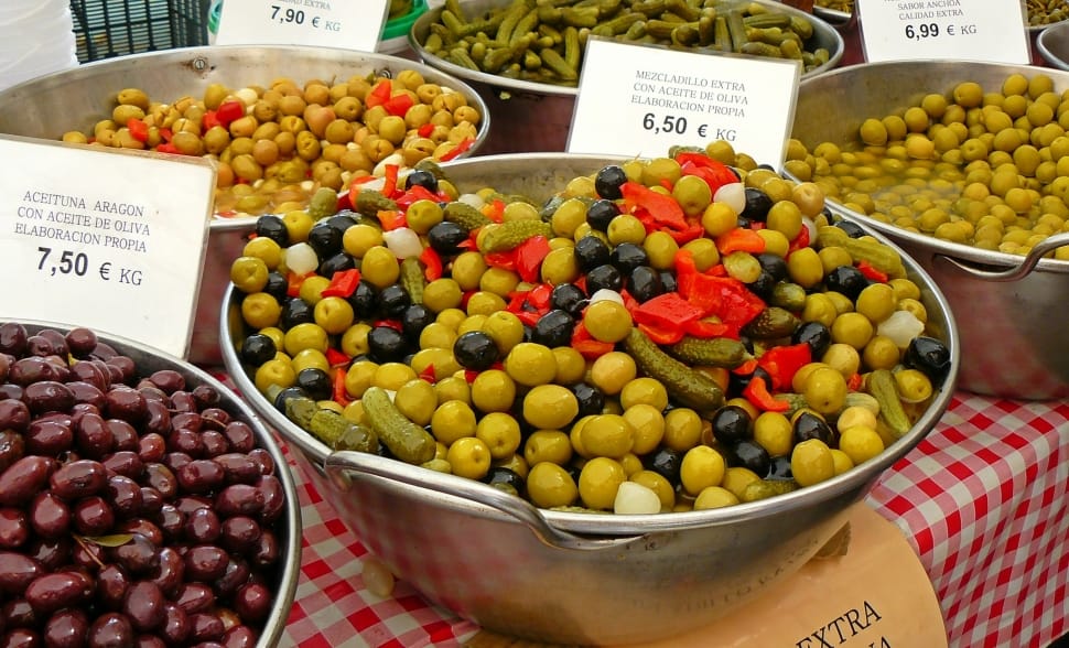 Drupes, Olives, Mediterranean, Market, fruit, retail preview