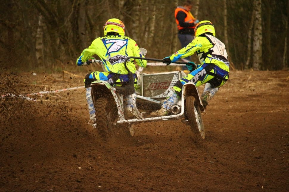 Motocross, Sidecar, Motorcycle, Race, two people, speed preview