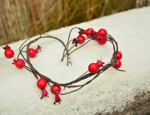 brown and red heart shape decor thumbnail