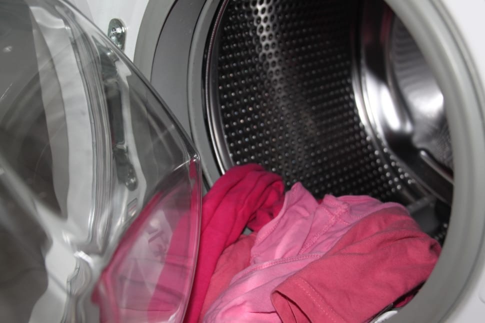 white and gray front load washing machine preview