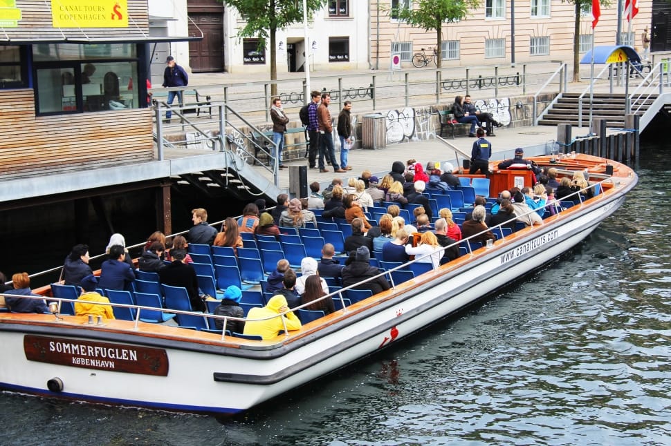 Boat, Sight Seeing, Tour, Canal, City, nautical vessel, large group of people preview