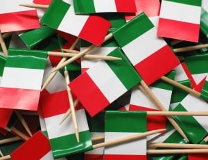 Blow, Flags And Pennants, Italy, Flag, multi colored, red thumbnail
