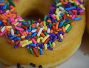 beige colorful toppings donut thumbnail
