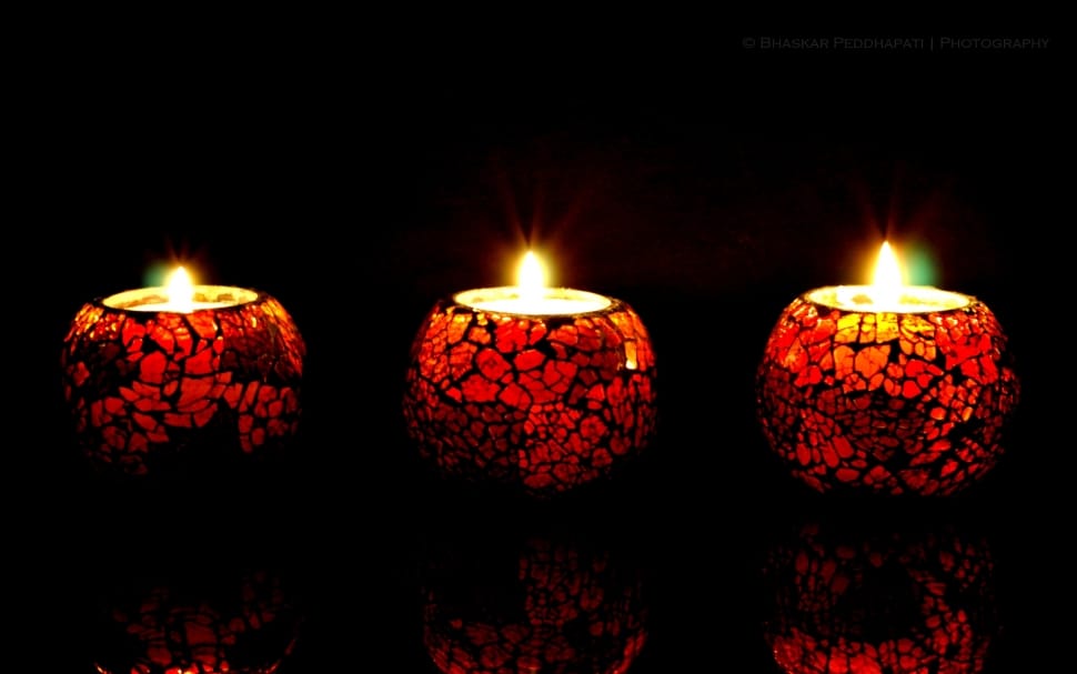 3 mosaic candle holders preview