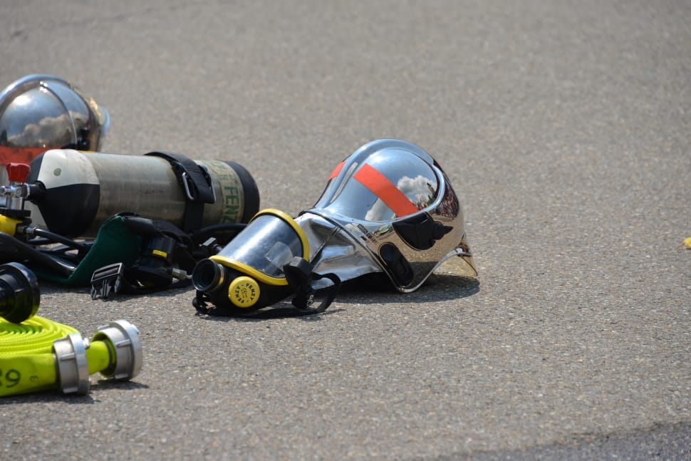 Gas Mask, Respiratory Protection, Fire, street, road preview