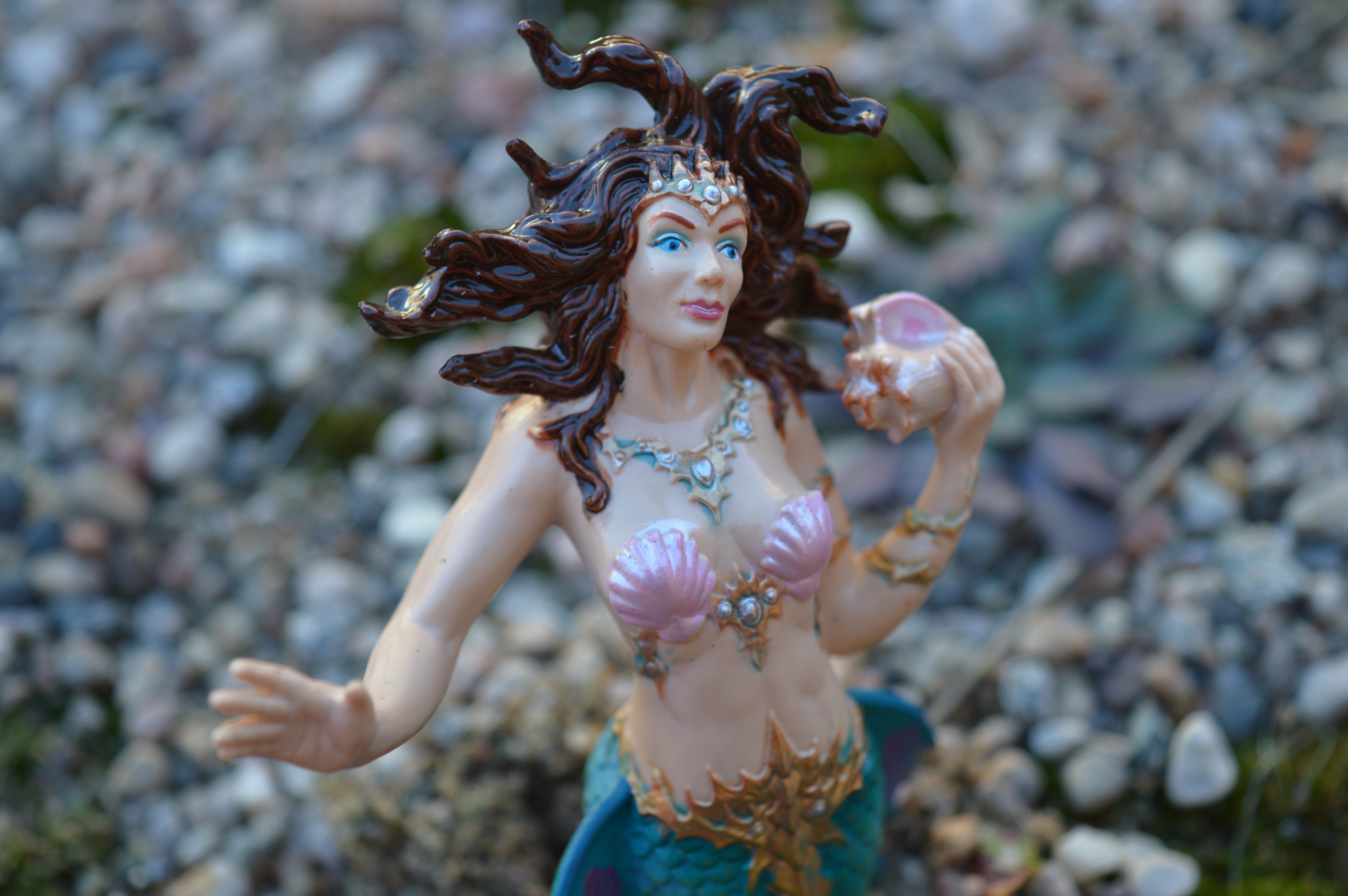 mermaid ceramic figurine