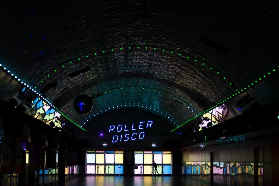 roller disco neon dotted light preview