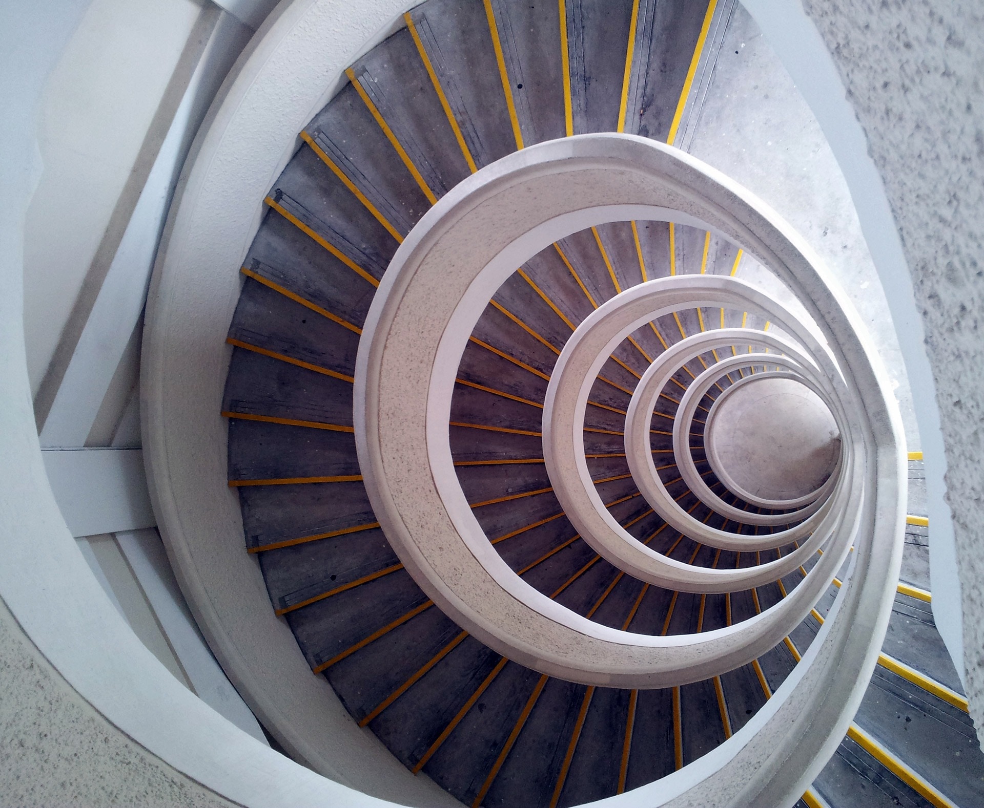 1360x768 wallpaper | concrete spiral stairs | Peakpx