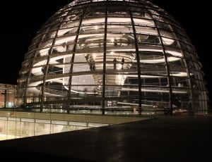 Government, Reichstag, Glass Dome, night, architecture thumbnail