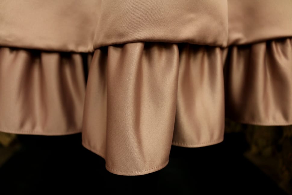 brown pleated textile preview