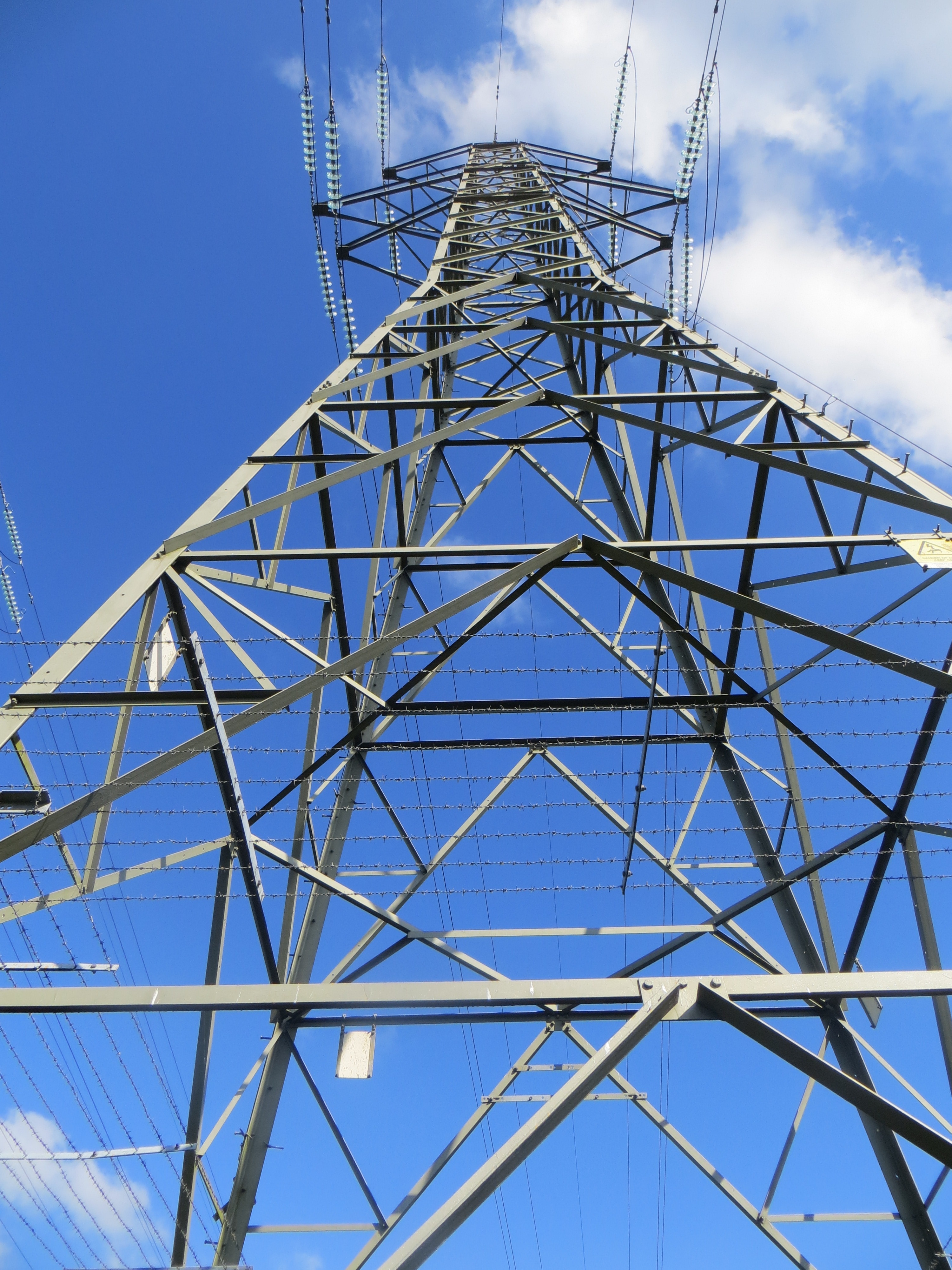 gray electricity tower