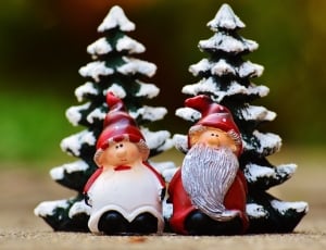 Mr. and Mrs. Claus garden gnome thumbnail
