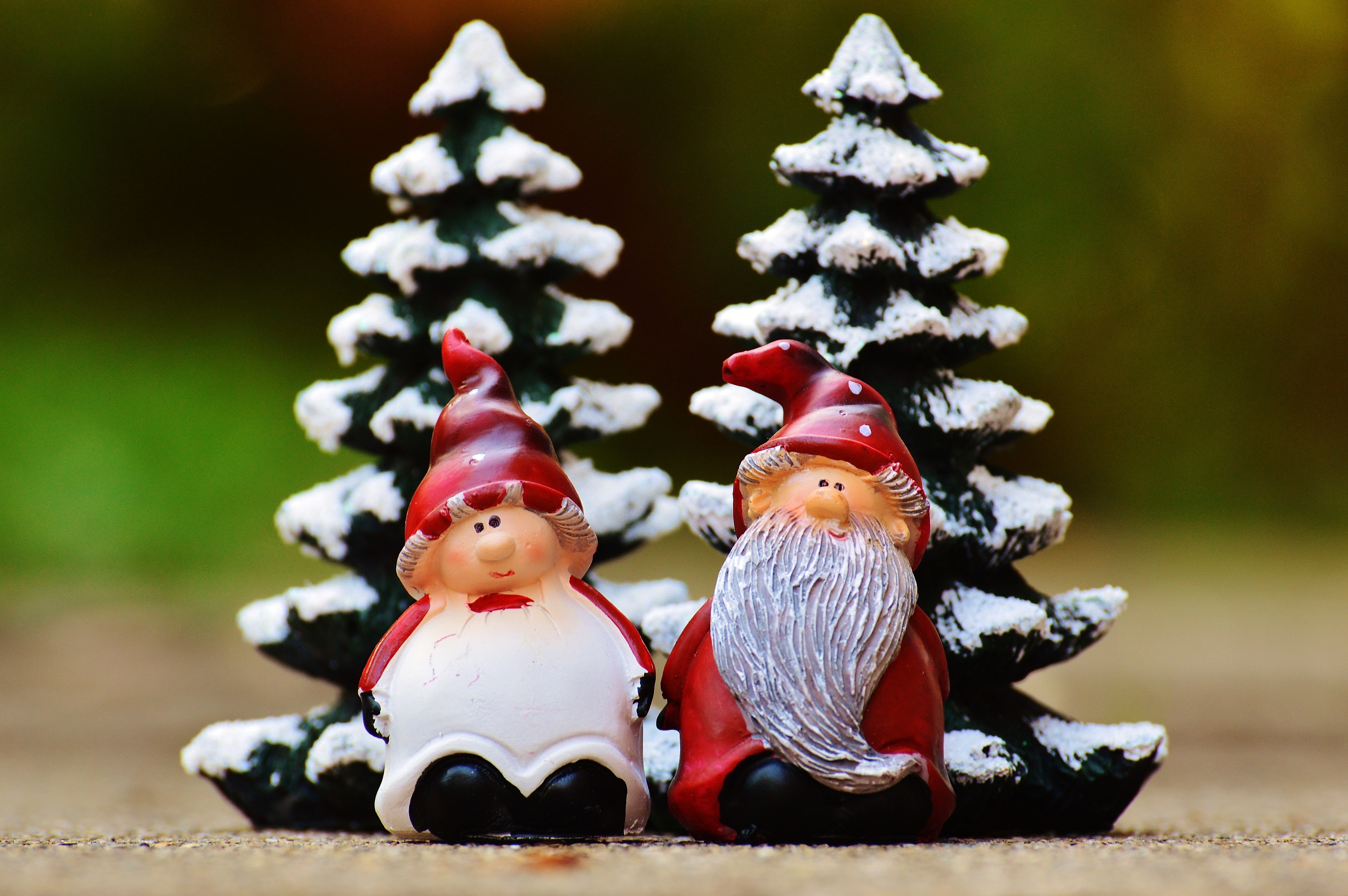 Mr. and Mrs. Claus garden gnome