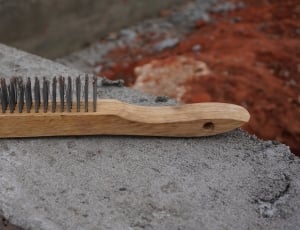 brown wooden handle brush thumbnail