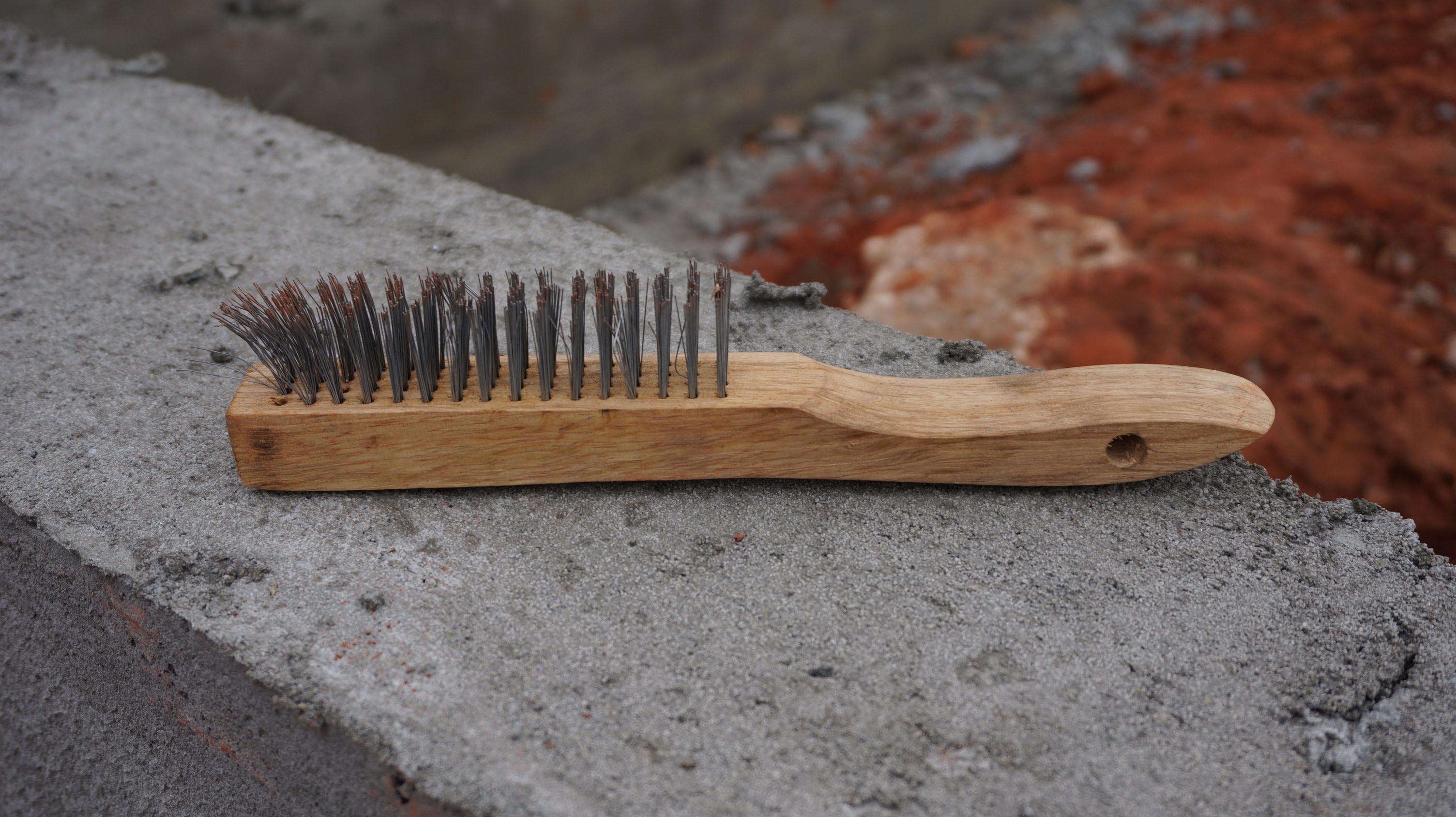 brown wooden handle brush