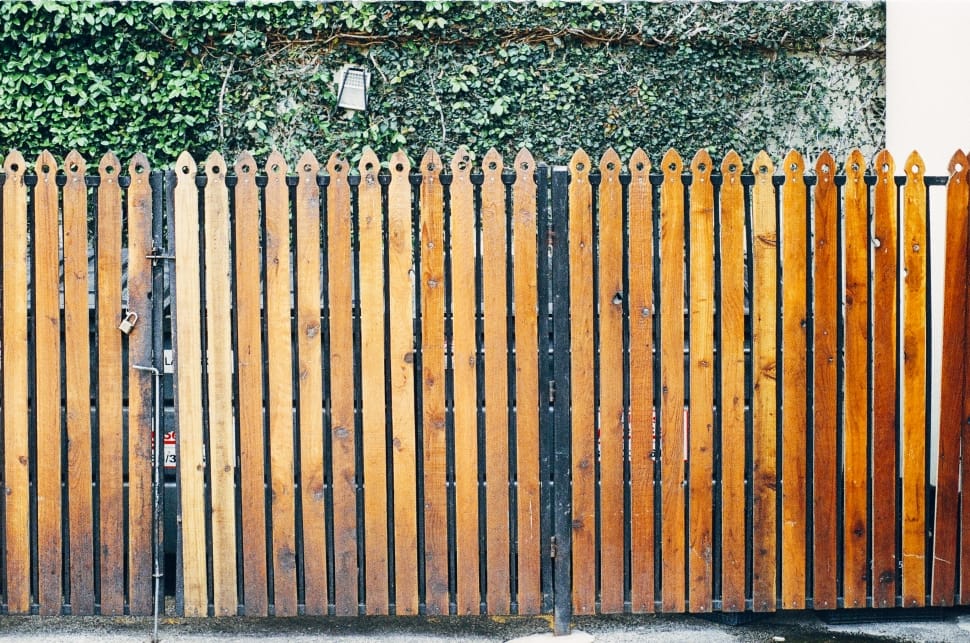 brown wooden gate preview