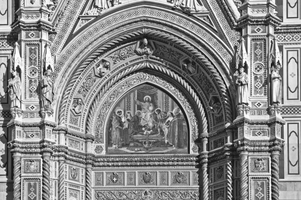 Italy, Europe, Firenze, Black White, architecture, religion preview